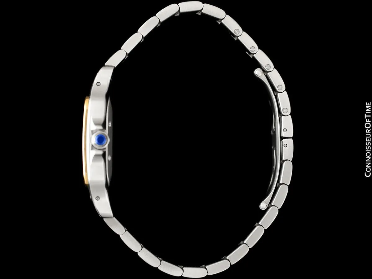 Cartier Santos Automatic Mens Bracelet Watch - Stainless Steel & 18K Gold