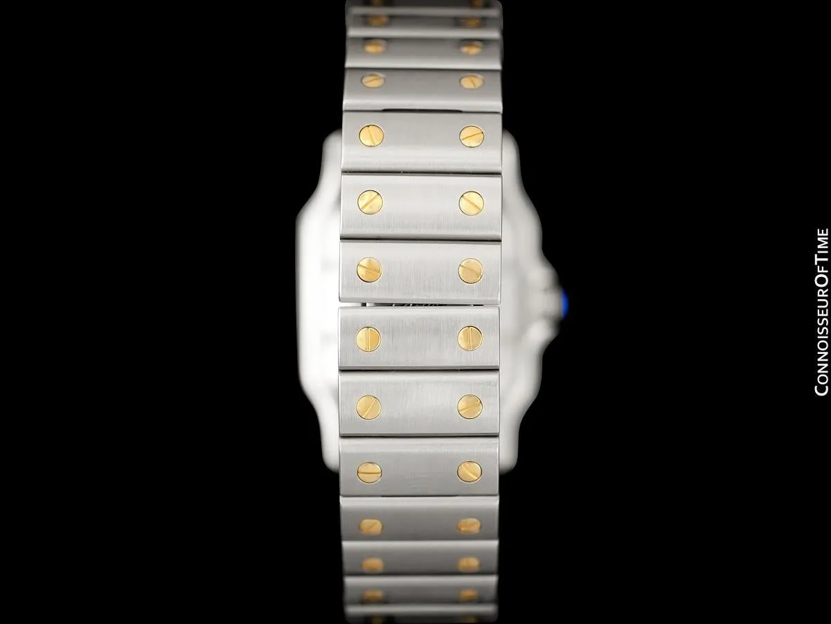 Cartier Santos Automatic Mens Bracelet Watch - Stainless Steel & 18K Gold