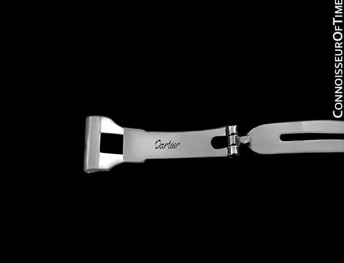 Cartier Santos Automatic Mens Bracelet Watch - Stainless Steel & Diamonds
