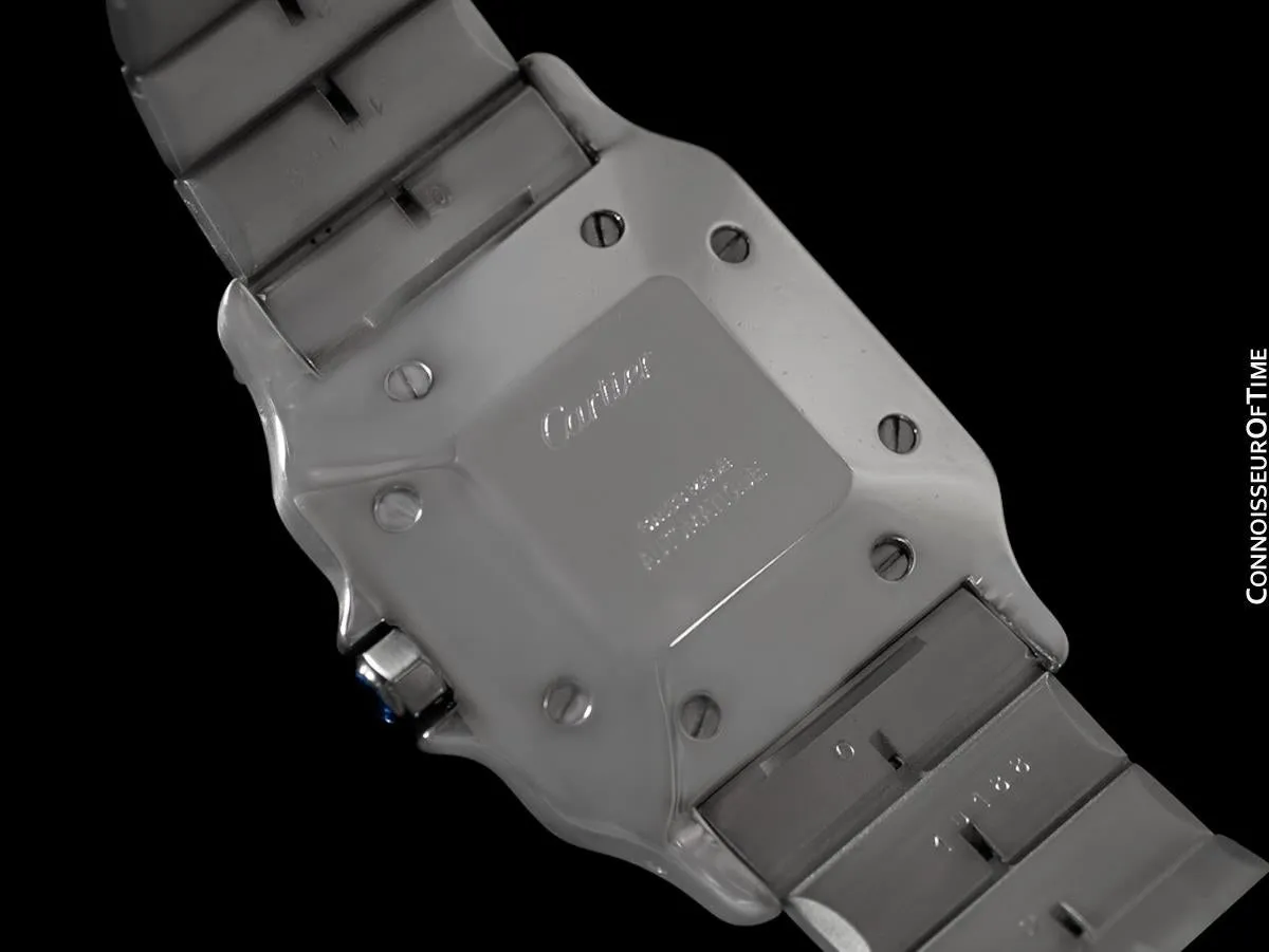 Cartier Santos Automatic Mens Bracelet Watch - Stainless Steel