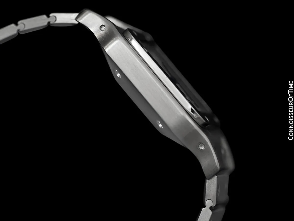 Cartier Santos Automatic Mens Bracelet Watch - Stainless Steel