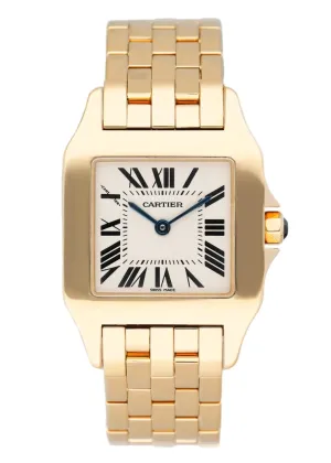 Cartier Santos Demoiselle W25062X9 18K Yellow Gold Ladies Watch