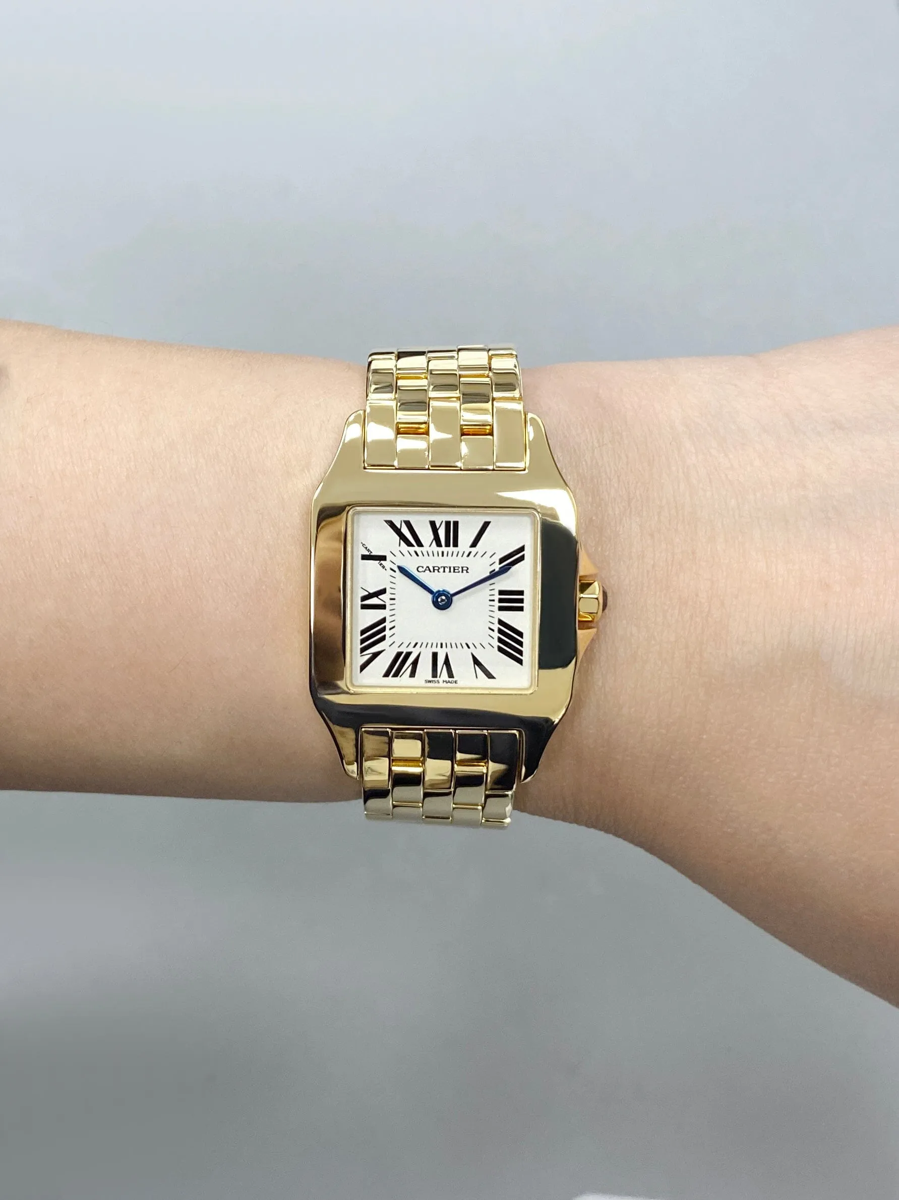 Cartier Santos Demoiselle W25062X9 18K Yellow Gold Ladies Watch