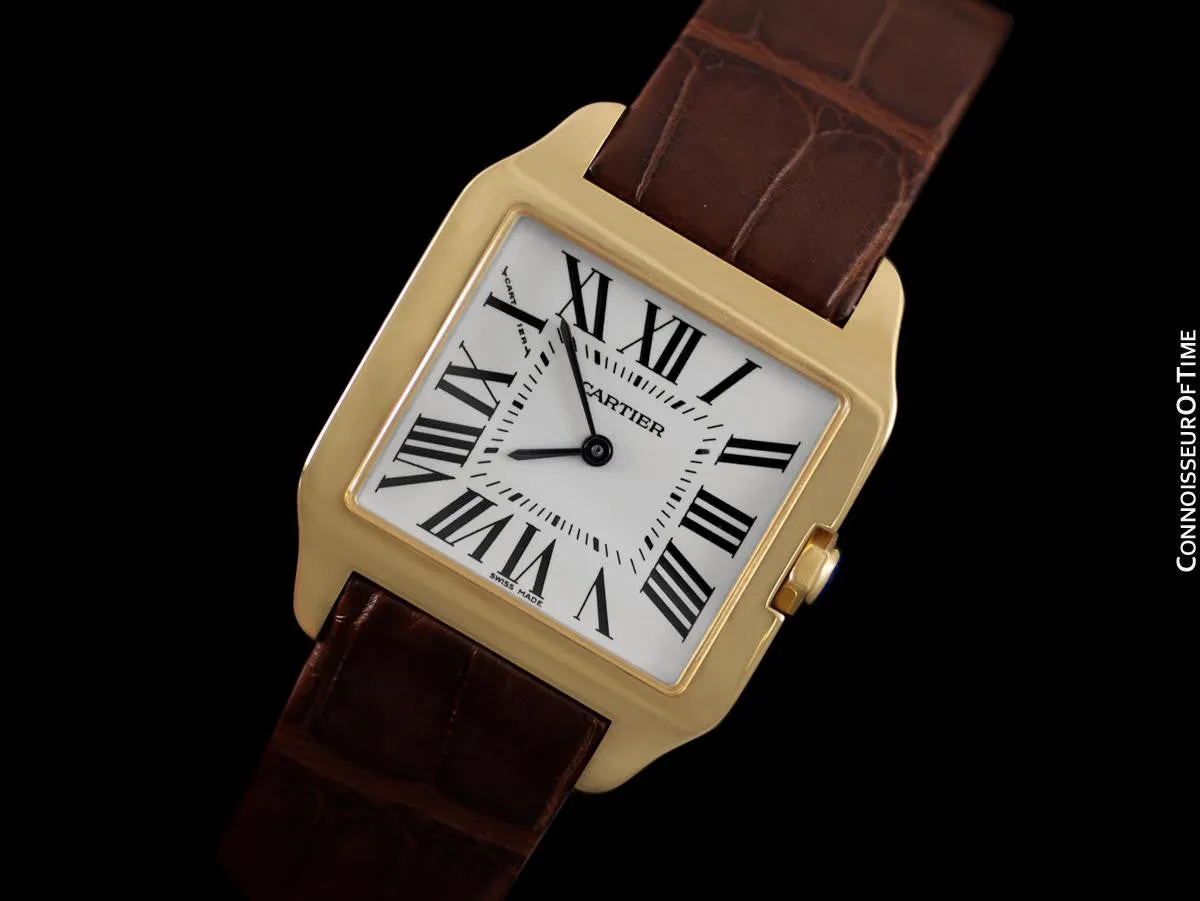 Cartier Santos Dumont Midsize Mens / Ladies Watch - 18K Gold - W2009351
