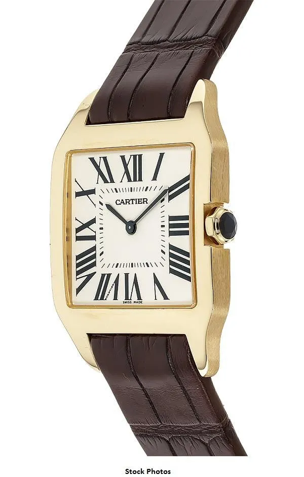 Cartier Santos Dumont Midsize Mens / Ladies Watch - 18K Gold - W2009351