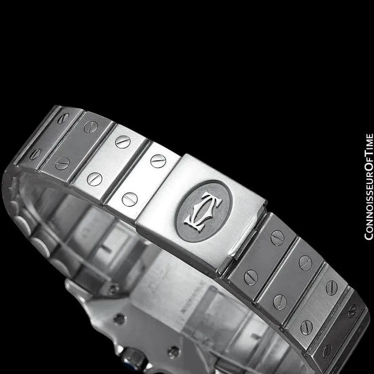Cartier Santos Galbee Automatique Mens Bracelet Watch - Stainless Steel