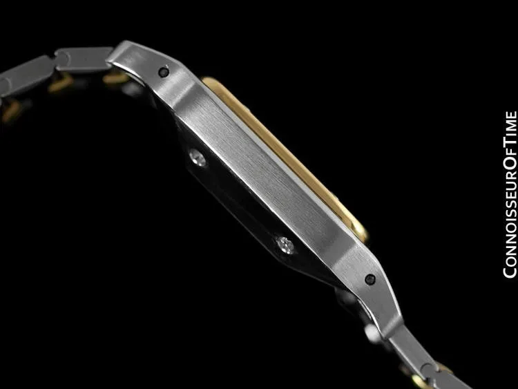 Cartier Santos Galbee Automatique Mens Watch - 18K Gold & Stainless Steel