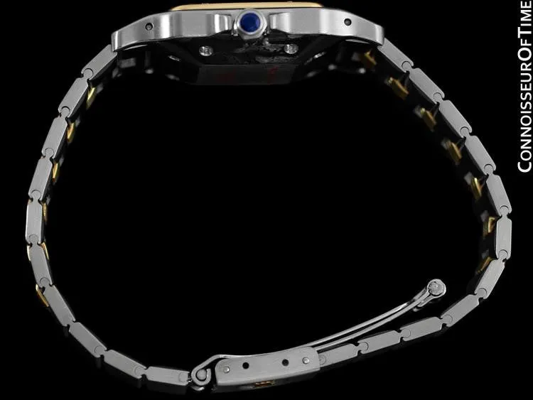 Cartier Santos Galbee Automatique Mens Watch - 18K Gold & Stainless Steel