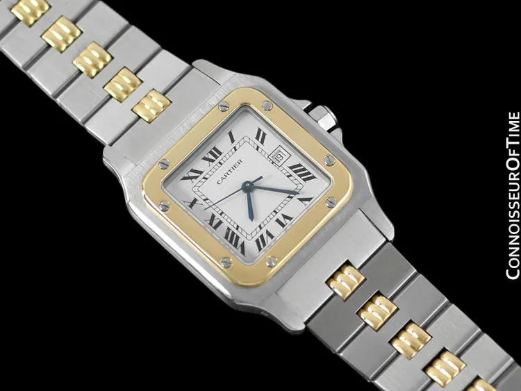 Cartier Santos Galbee Automatique Mens Watch - 18K Gold & Stainless Steel