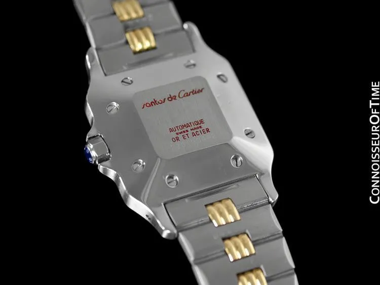 Cartier Santos Galbee Automatique Mens Watch - 18K Gold & Stainless Steel