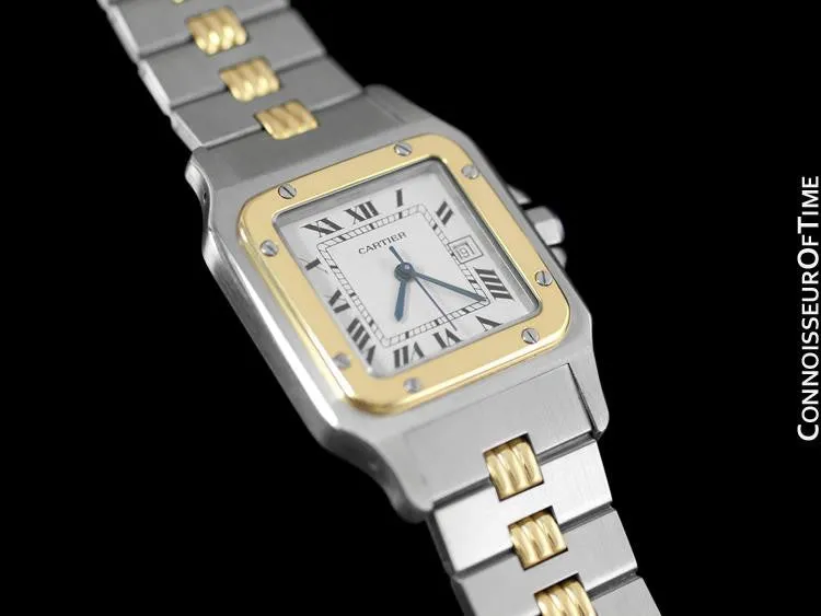 Cartier Santos Galbee Automatique Mens Watch - 18K Gold & Stainless Steel
