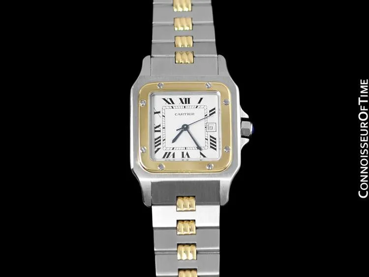 Cartier Santos Galbee Automatique Mens Watch - 18K Gold & Stainless Steel