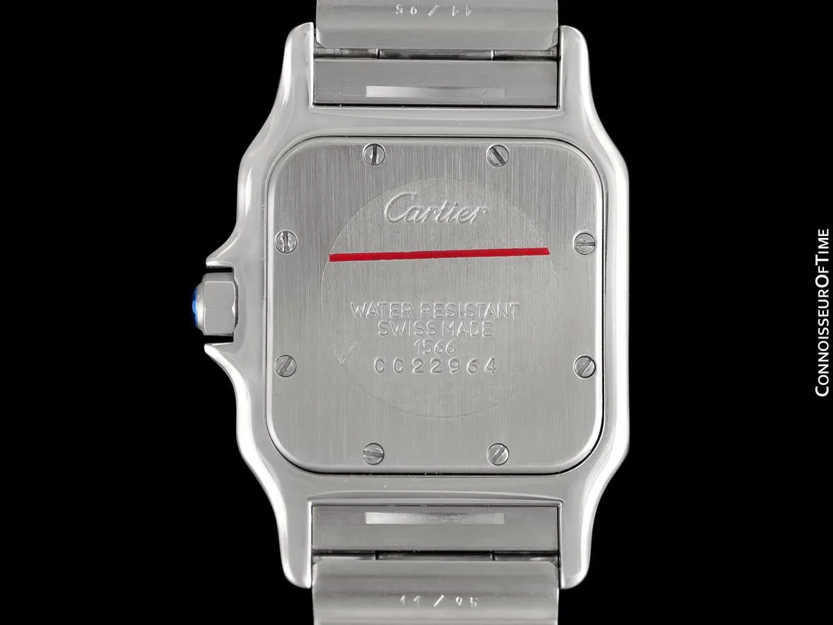 Cartier Santos Galbee Mens Two-Tone Bracelet Watch with Date - Stainless Steel & 18K Gold