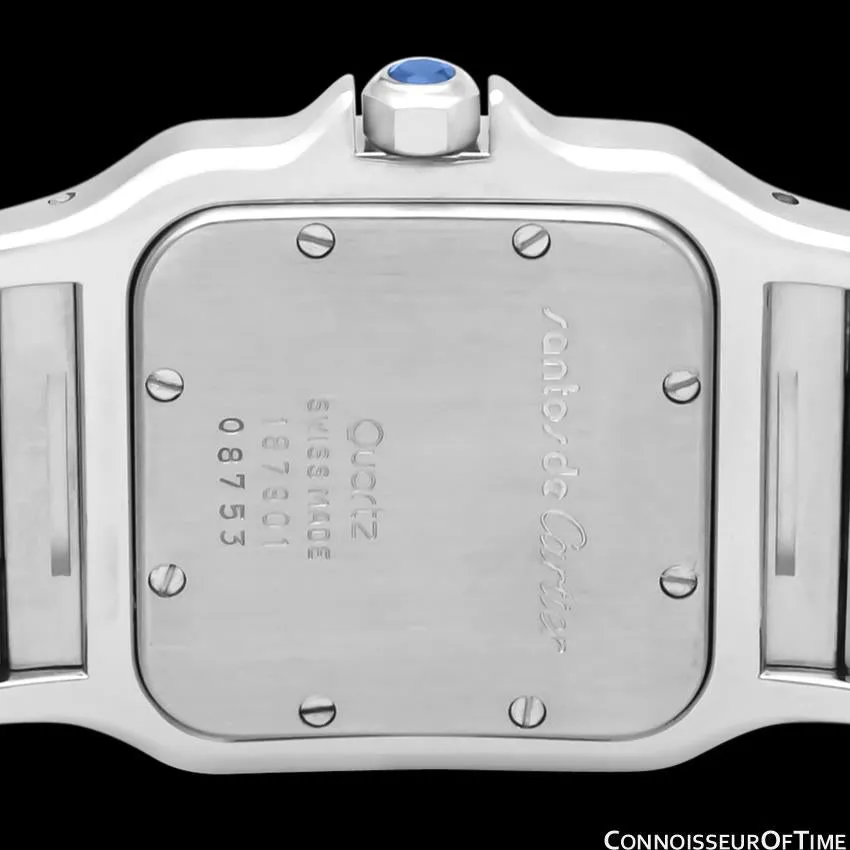 Cartier Santos Galbee Mens Two-Tone Bracelet Watch with Date - Stainless Steel & 18K Gold