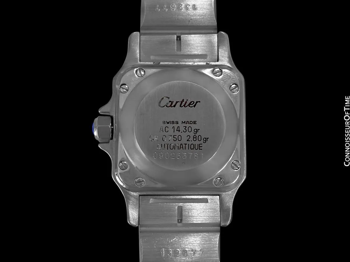 Cartier Santos Ladies Two-Tone Automatic Bracelet Watch - Stainless Steel & 18K Gold