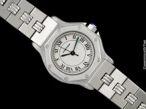 Cartier Santos Octagon Ladies Watch, Automatic - Stainless Steel