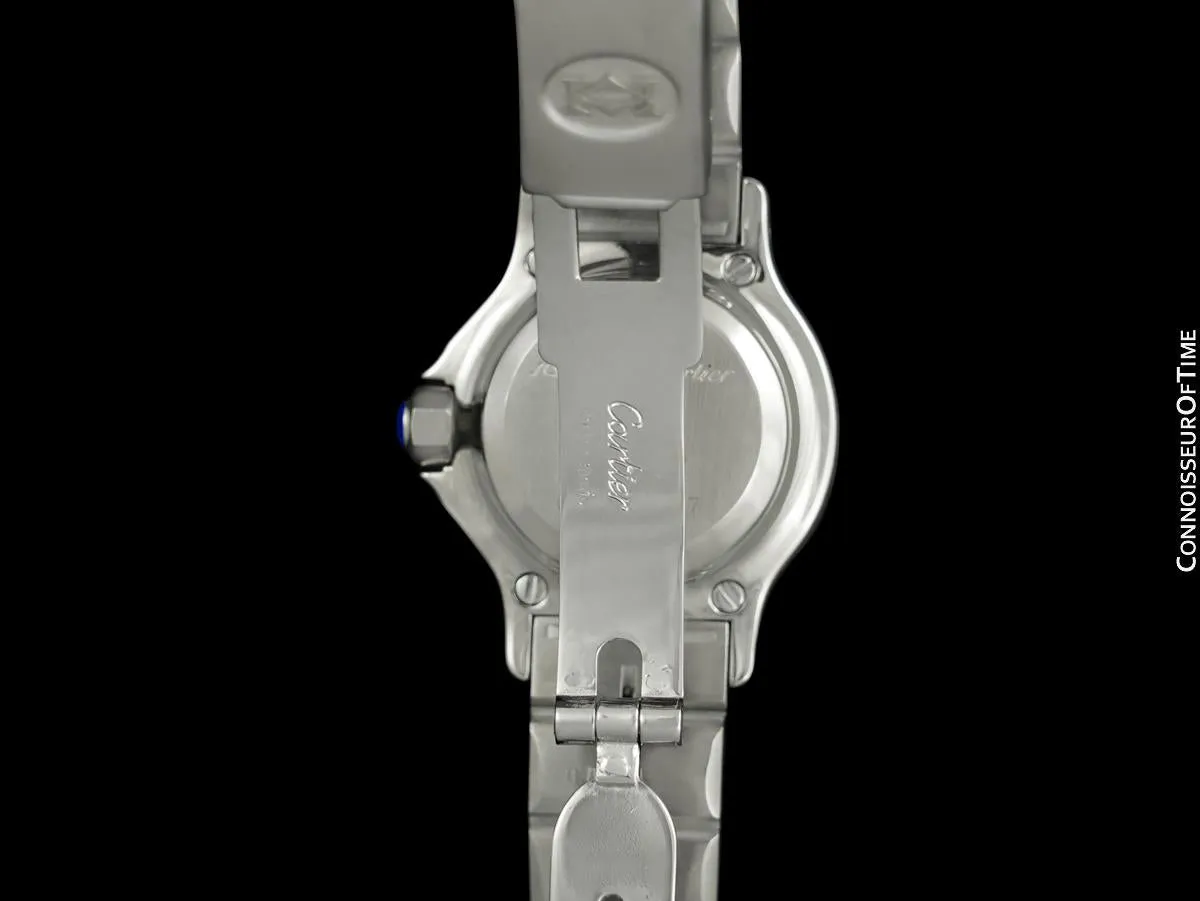 Cartier Santos Octagon Ladies Watch, Automatic - Stainless Steel