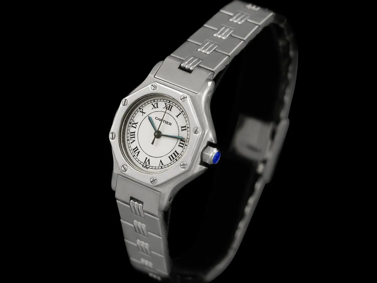 Cartier Santos Octagon Ladies Watch, Automatic - Stainless Steel