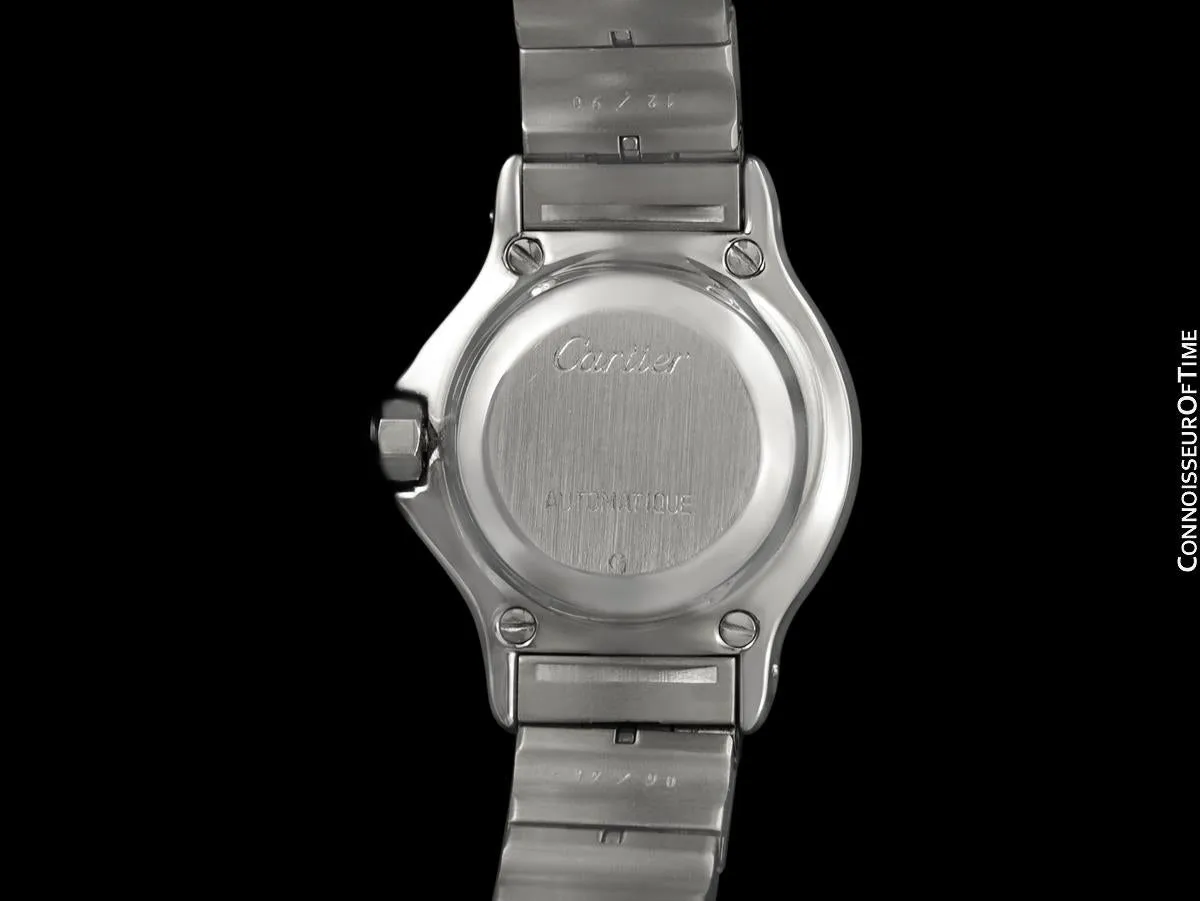 Cartier Santos Octagon Ladies Watch, Automatic - Stainless Steel