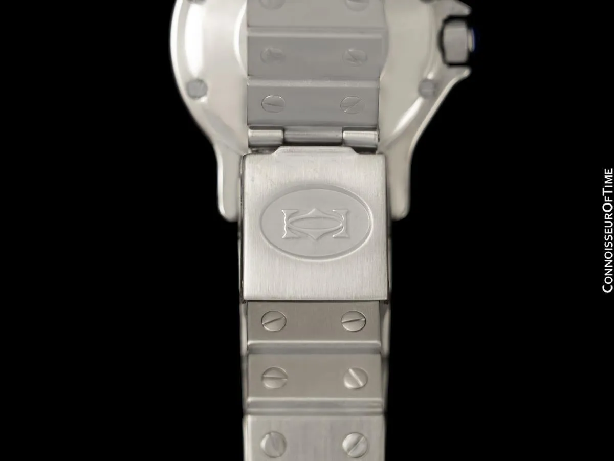 Cartier Santos Octagon Mens Unisex Midsize Watch, Automatic - Stainless Steel