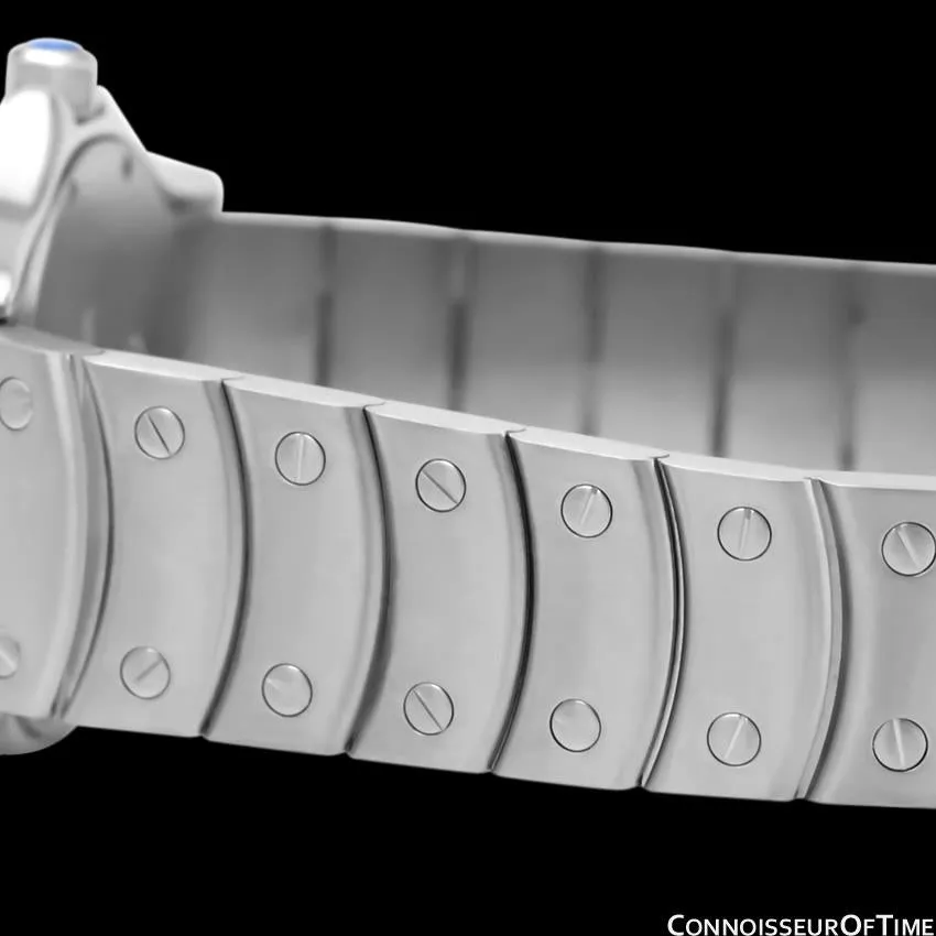 Cartier Santos Ronde Mens Midsize Unisex Bracelet Stainless Steel Watch - W20027K1