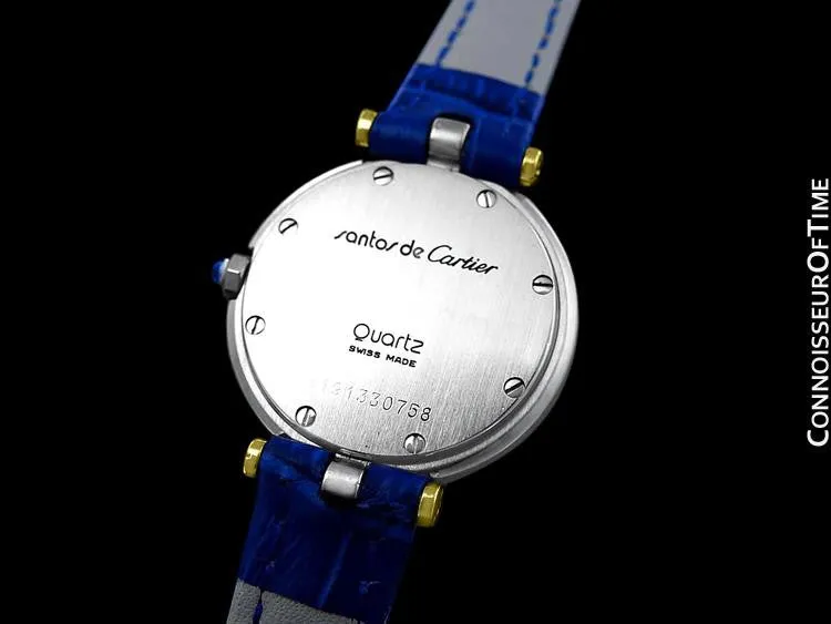 Cartier Santos Vendome Ladies Quartz Watch - Stainless Steel & 18K Gold