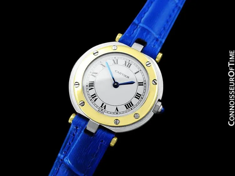 Cartier Santos Vendome Ladies Quartz Watch - Stainless Steel & 18K Gold