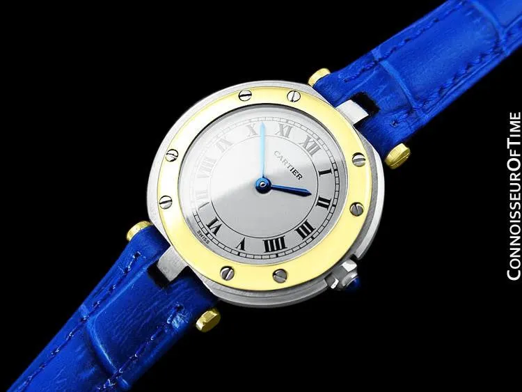 Cartier Santos Vendome Ladies Quartz Watch - Stainless Steel & 18K Gold