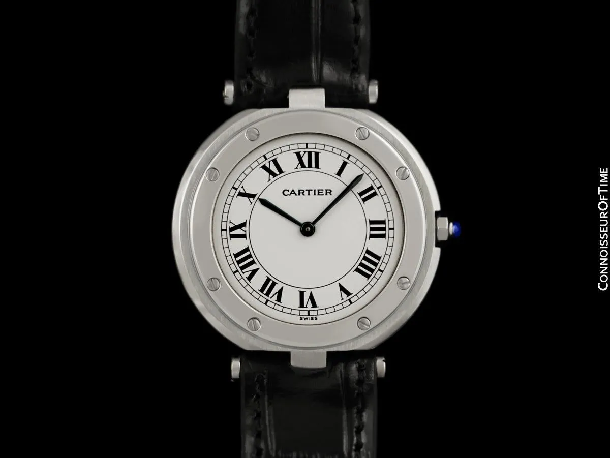Cartier Santos Vendome Mens Midsize Unisex Watch - Stainless Steel