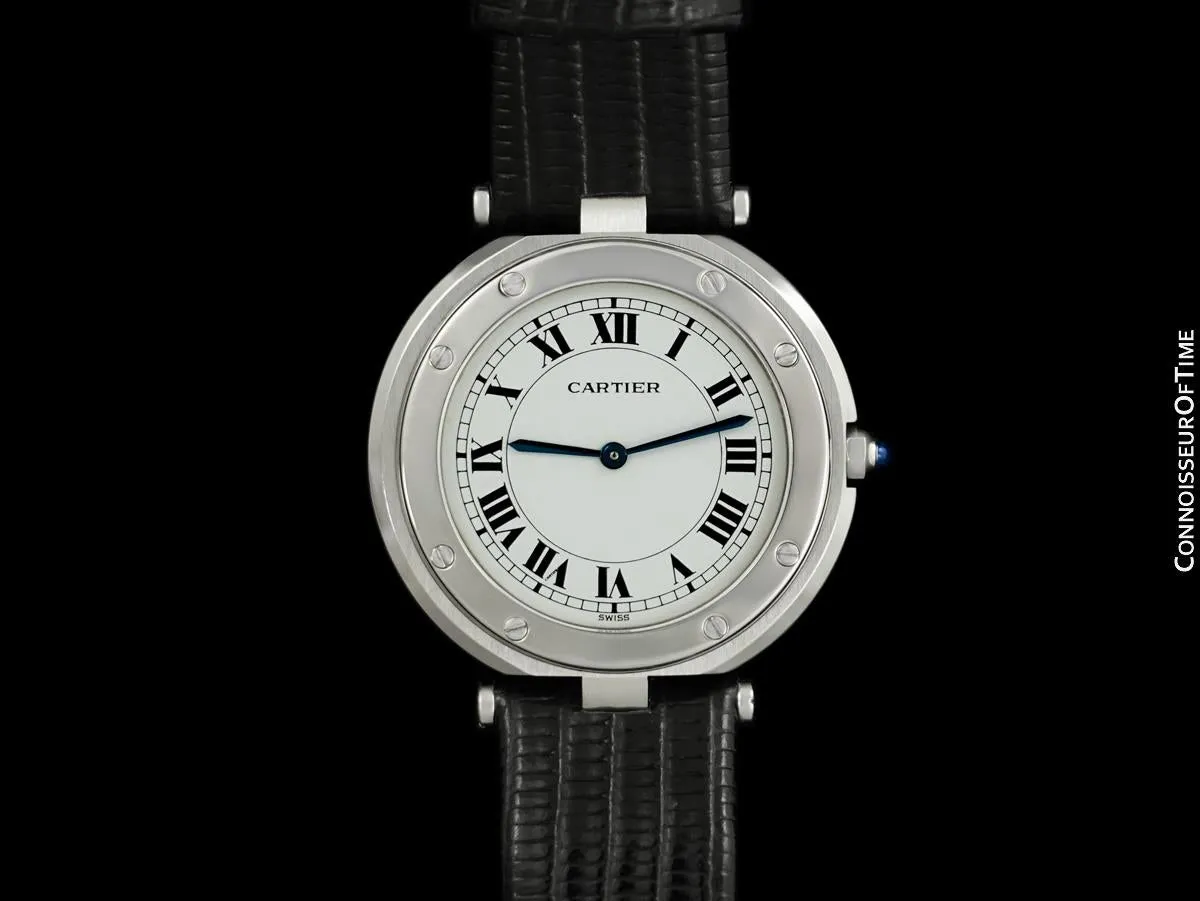 Cartier Santos Vendome Mens Midsize Unisex Watch - Stainless Steel