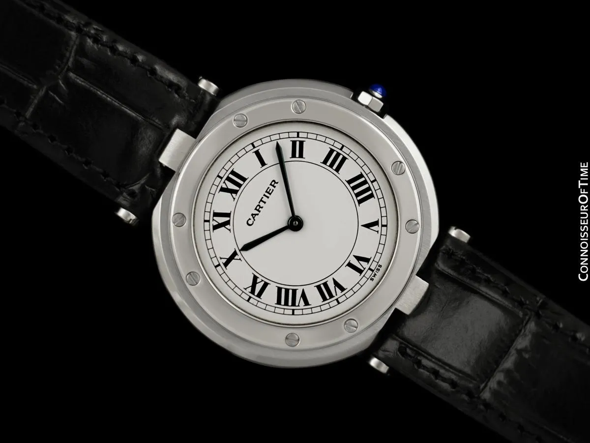 Cartier Santos Vendome Mens Midsize Unisex Watch - Stainless Steel