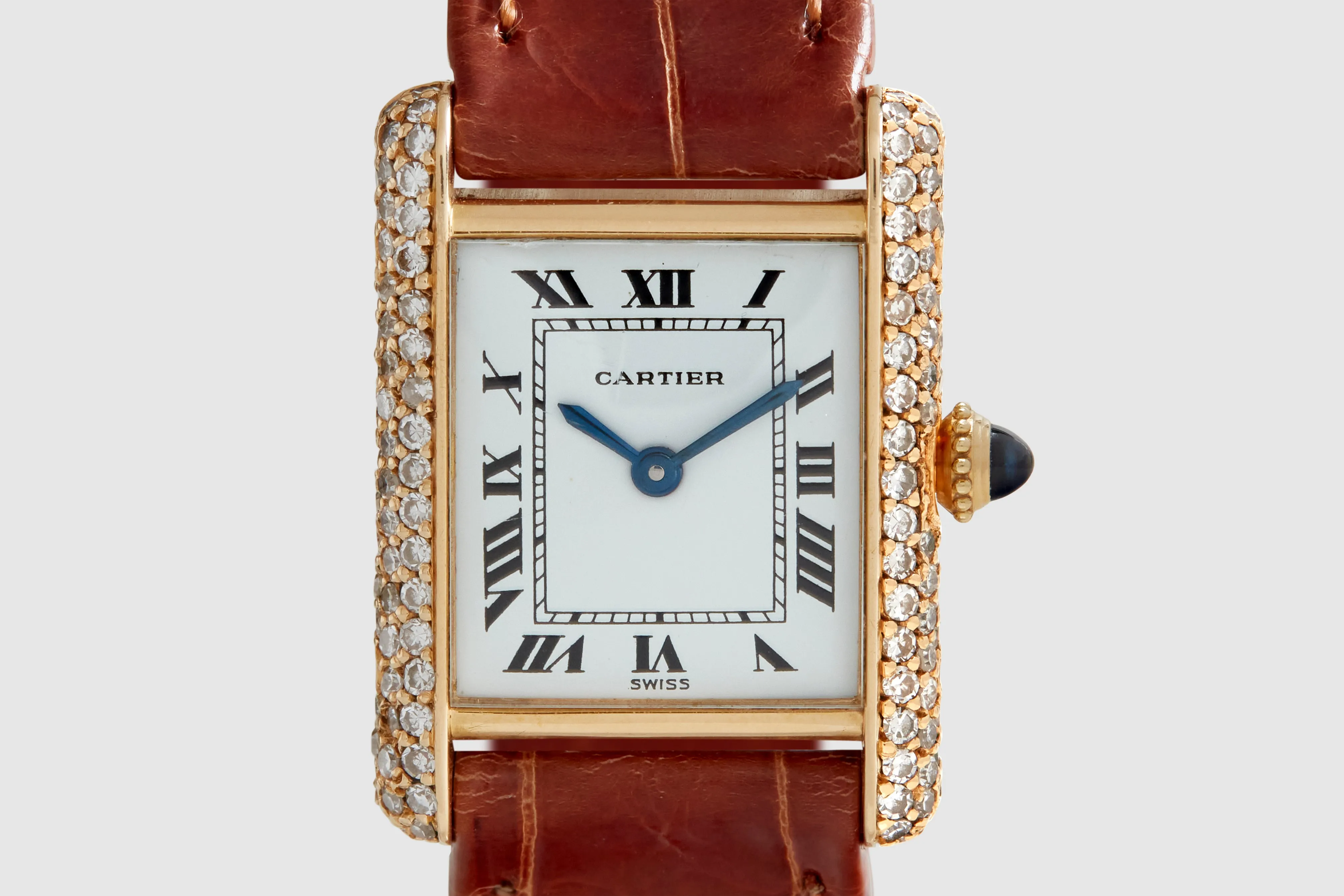 Cartier Tank Louis Diamond Set