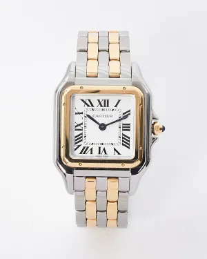 Cartier Yellow Gold & Stainless Steel Panthere Medium Model Quartz 37MM Watch