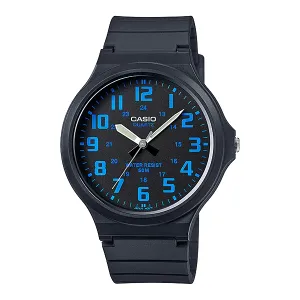Casio Black Resin Strap Black Dial Quartz Watch for Gents - MW-240-2BVDF