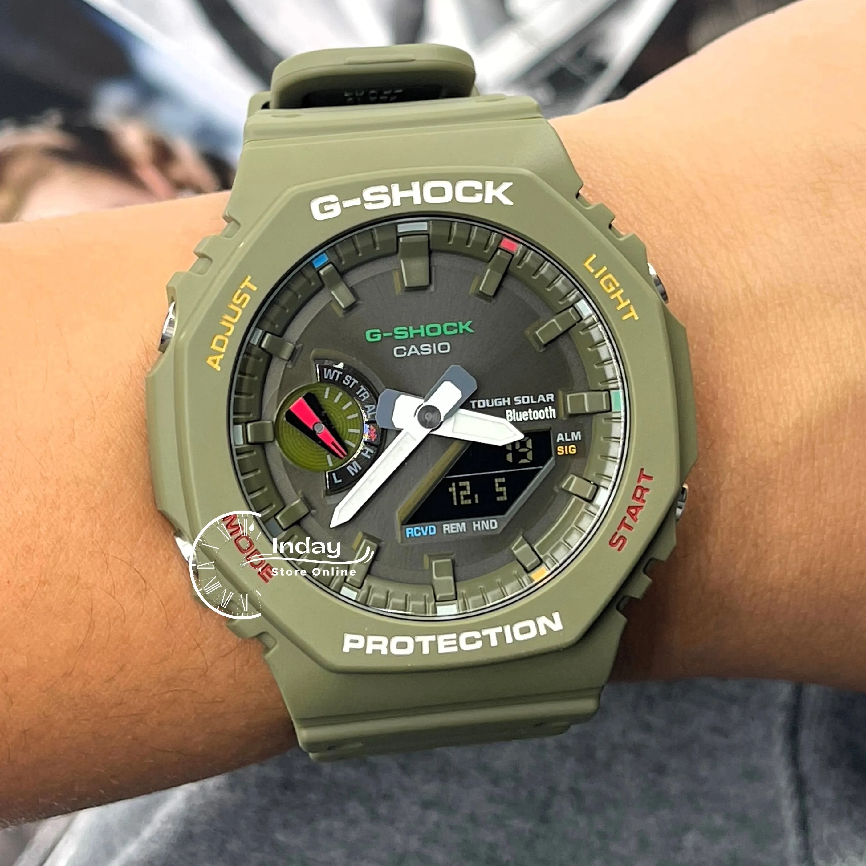 Casio G-Shock Men's Watch GA-B2100FC-3A Analog-Digital 2100 Series Shock Resistant Carbon Core Guard Structure Tough Solar (Solar powered)