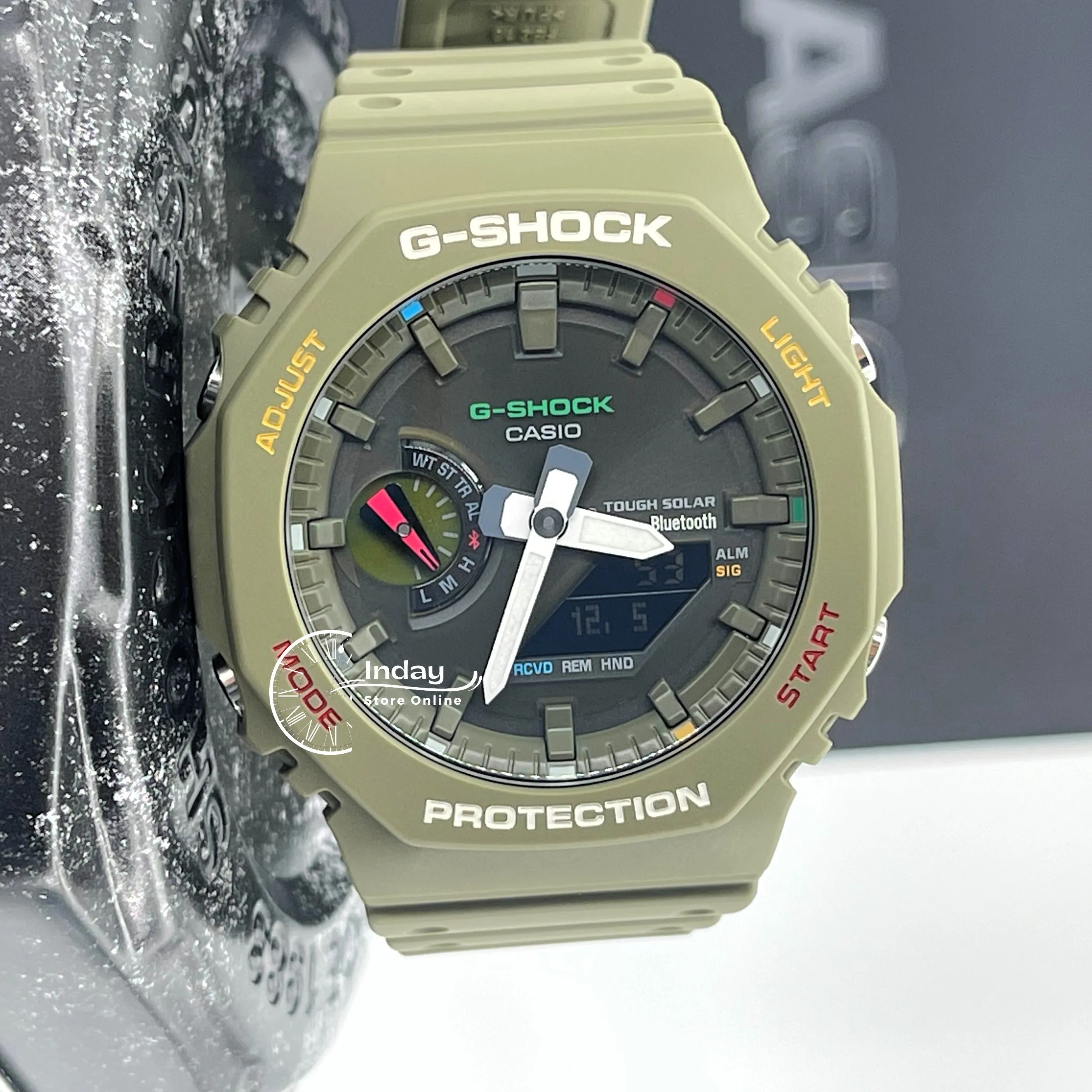 Casio G-Shock Men's Watch GA-B2100FC-3A Analog-Digital 2100 Series Shock Resistant Carbon Core Guard Structure Tough Solar (Solar powered)