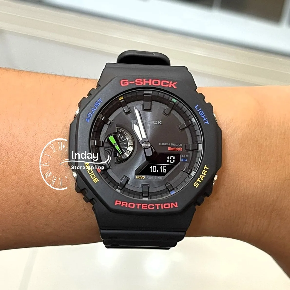 Casio G-Shock Unisex Watch GA-B2100FC-1A Analog-Digital 2100 Series New Arrival Carbon Core Guard Structure Tough Solar (Solar powered)