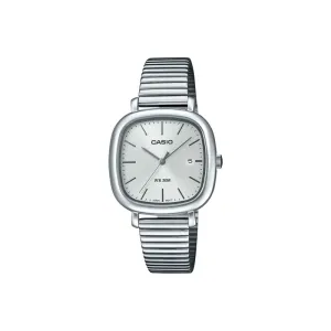 Casio LTP-B166D-7AVDF Women Analog Watch with Silver Stainless Steel Band