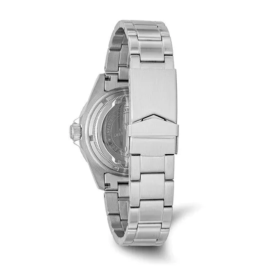 Charles Hubert Stainless Steel Black Dial Watch with Date