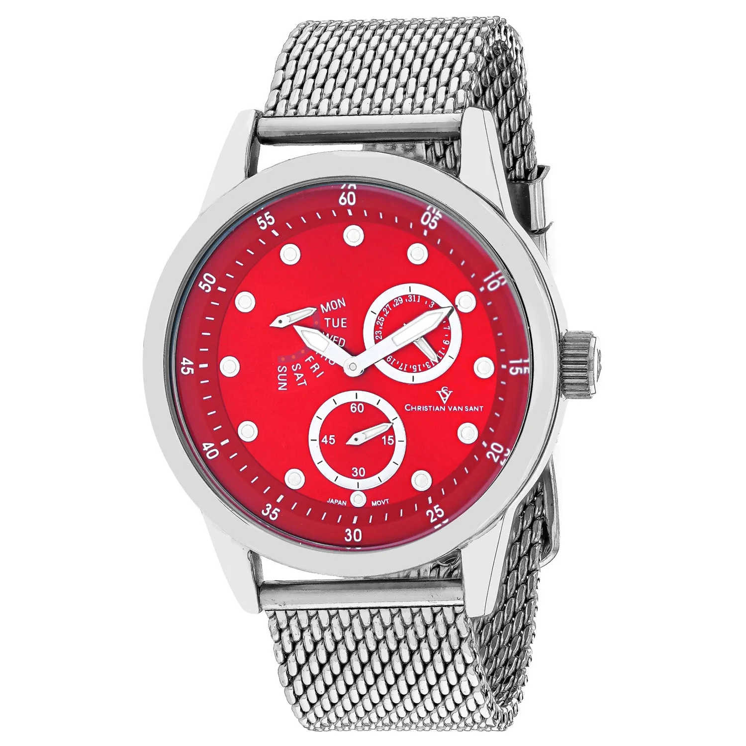 Christian Van Sant Men's Rio Red Dial Watch - CV8716