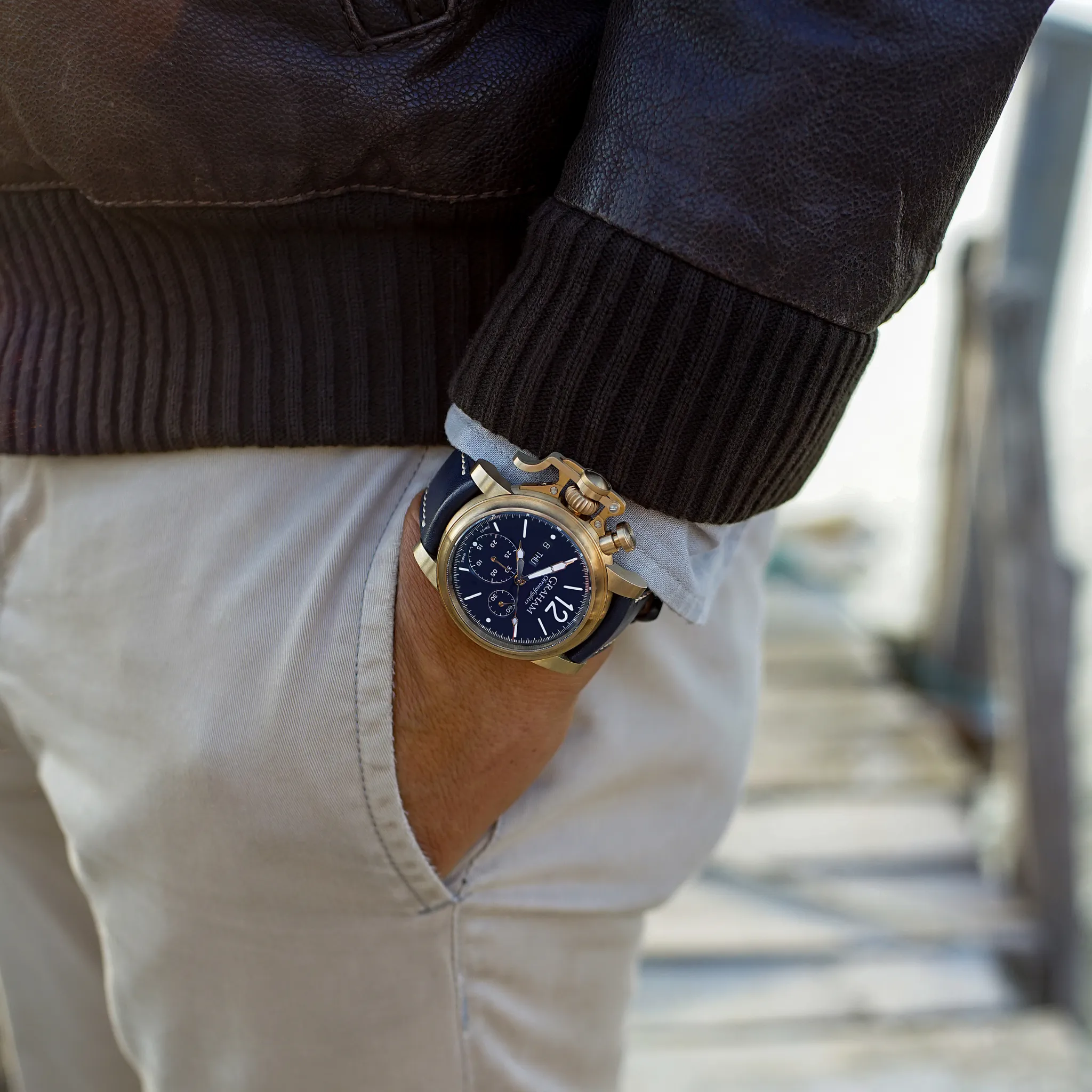 CHRONOFIGHTER VINTAGE BRONZE & BLUE