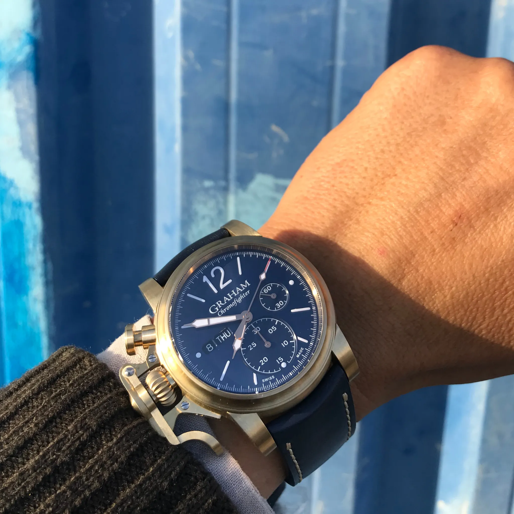 CHRONOFIGHTER VINTAGE BRONZE & BLUE