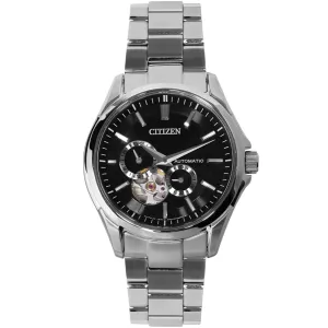 Citizen Automatic Black Open Heart Dial NP1010-51E Stainless Steel Watch