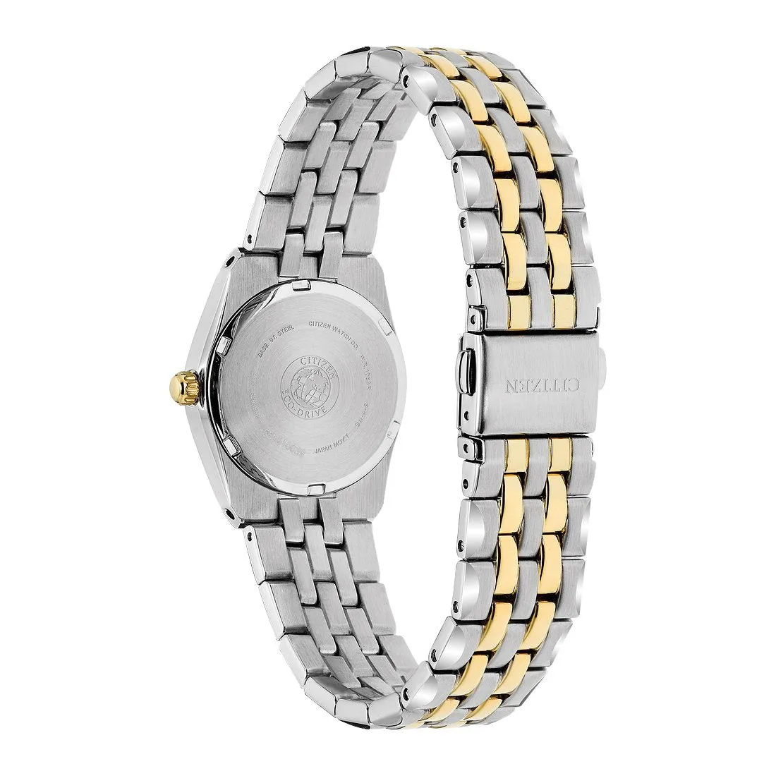 Citizen Corso Ladies Eco Drive Two Tone Blue Dial Watch