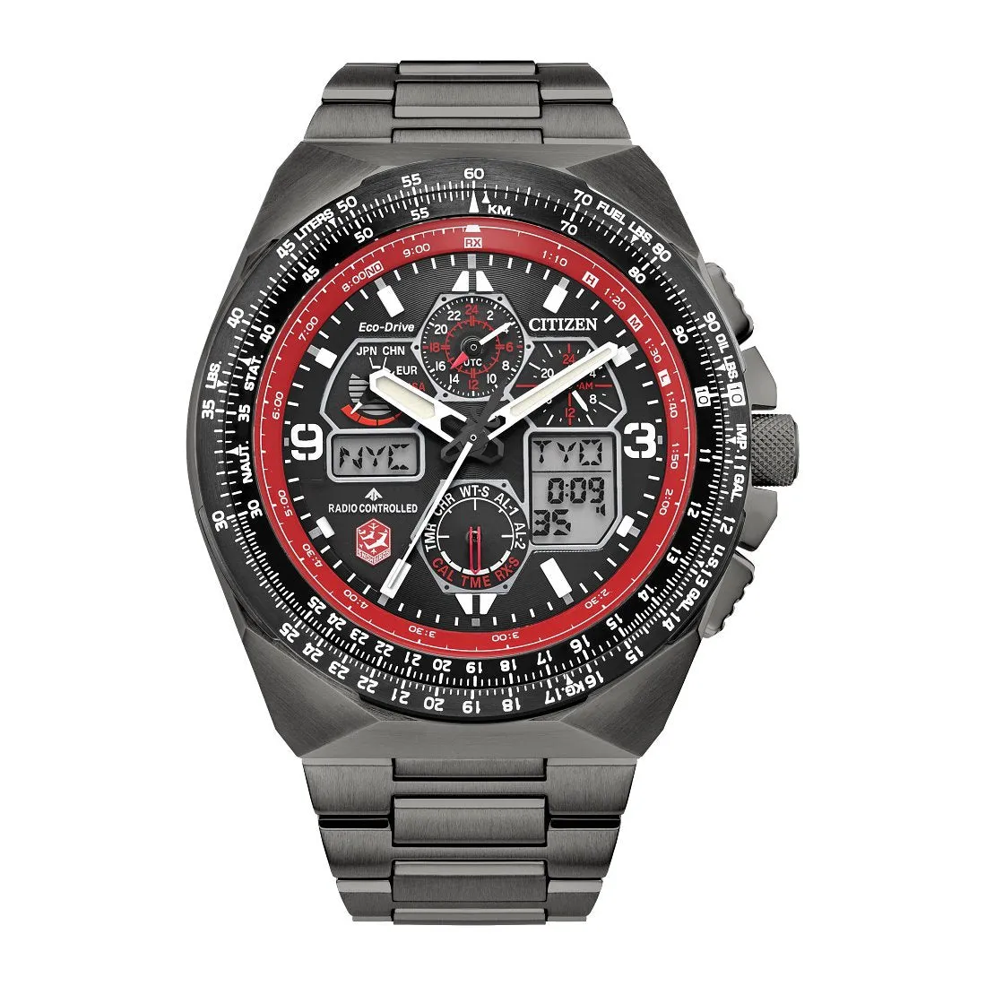 Citizen Promaster Snowbirds Skyhawk A-T Mens Eco Drive Black Tone Watch