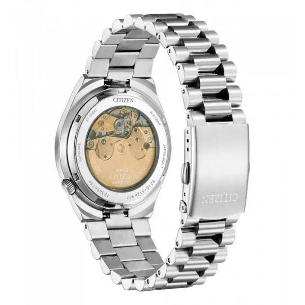 Citizen Tsuyosa Silver Stainless Steel Black Dial Automatic Watch for Gents - NJ015081E