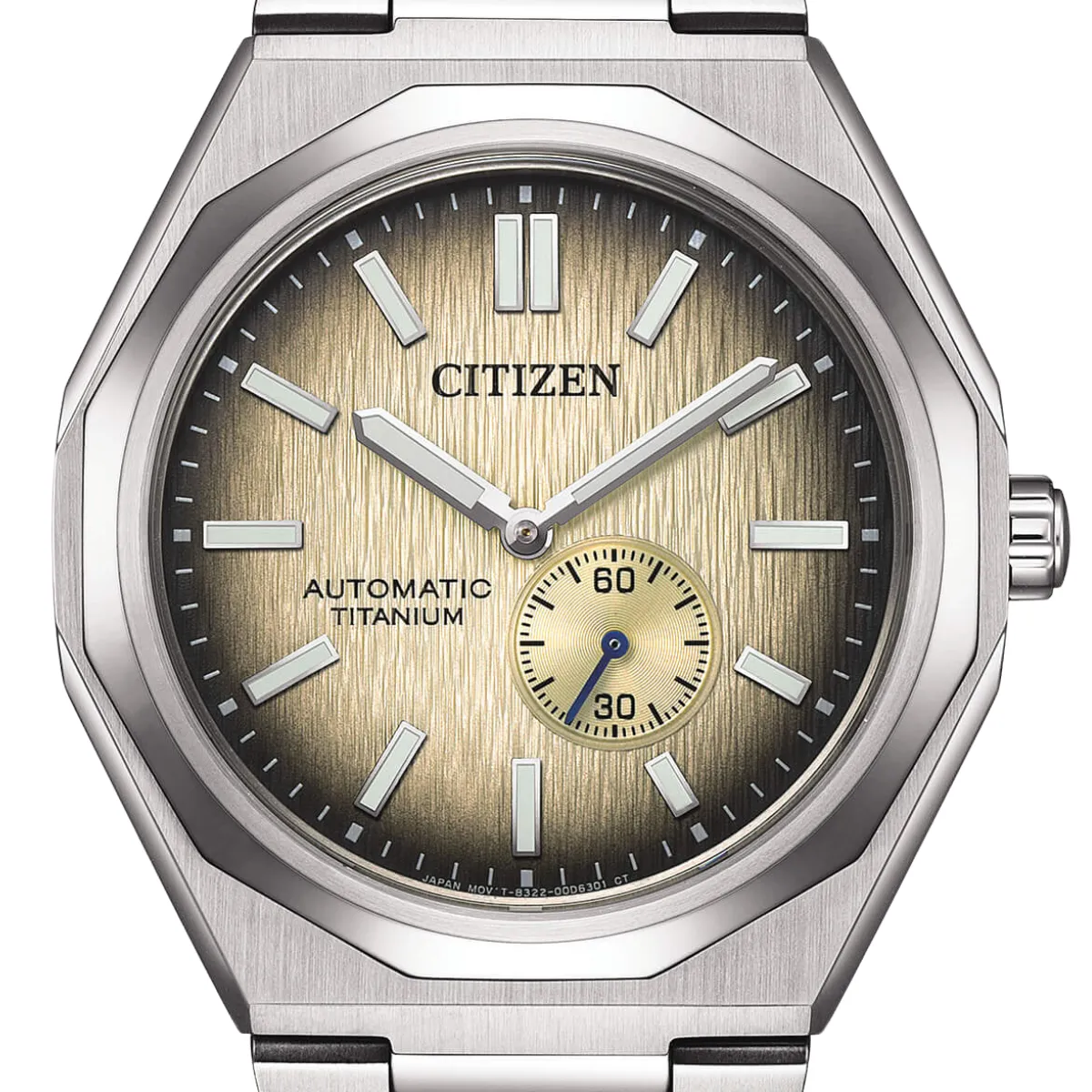 Citizen Zenshin 60 NK5020-58P Mechanical Super Titanium Ivory Dial 40MM Watch