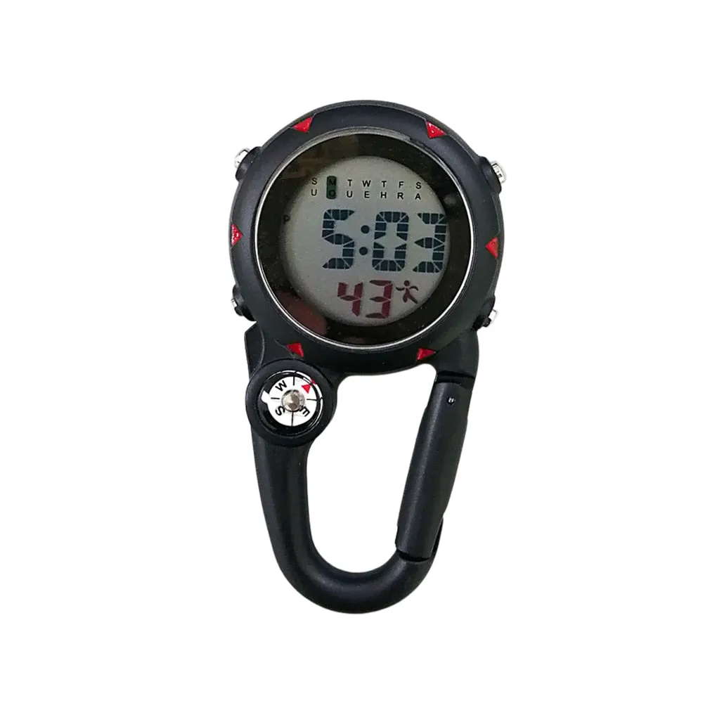 Clip On Carabiner Digital Sports Watches Quartz 