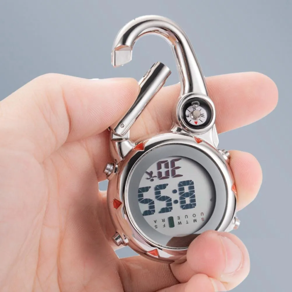 Clip On Carabiner Digital Sports Watches Quartz 