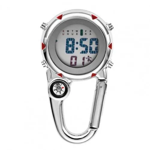 Clip On Carabiner Digital Sports Watches Quartz 
